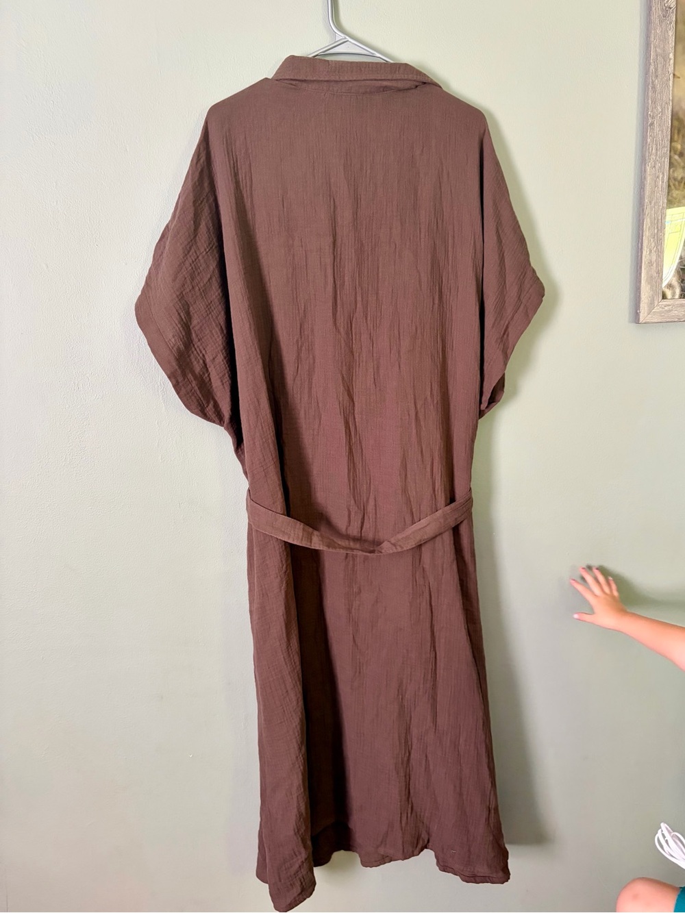 Torrid Midi Double Pucker Gauze Shirt Dress NWT - Picture 3 of 4